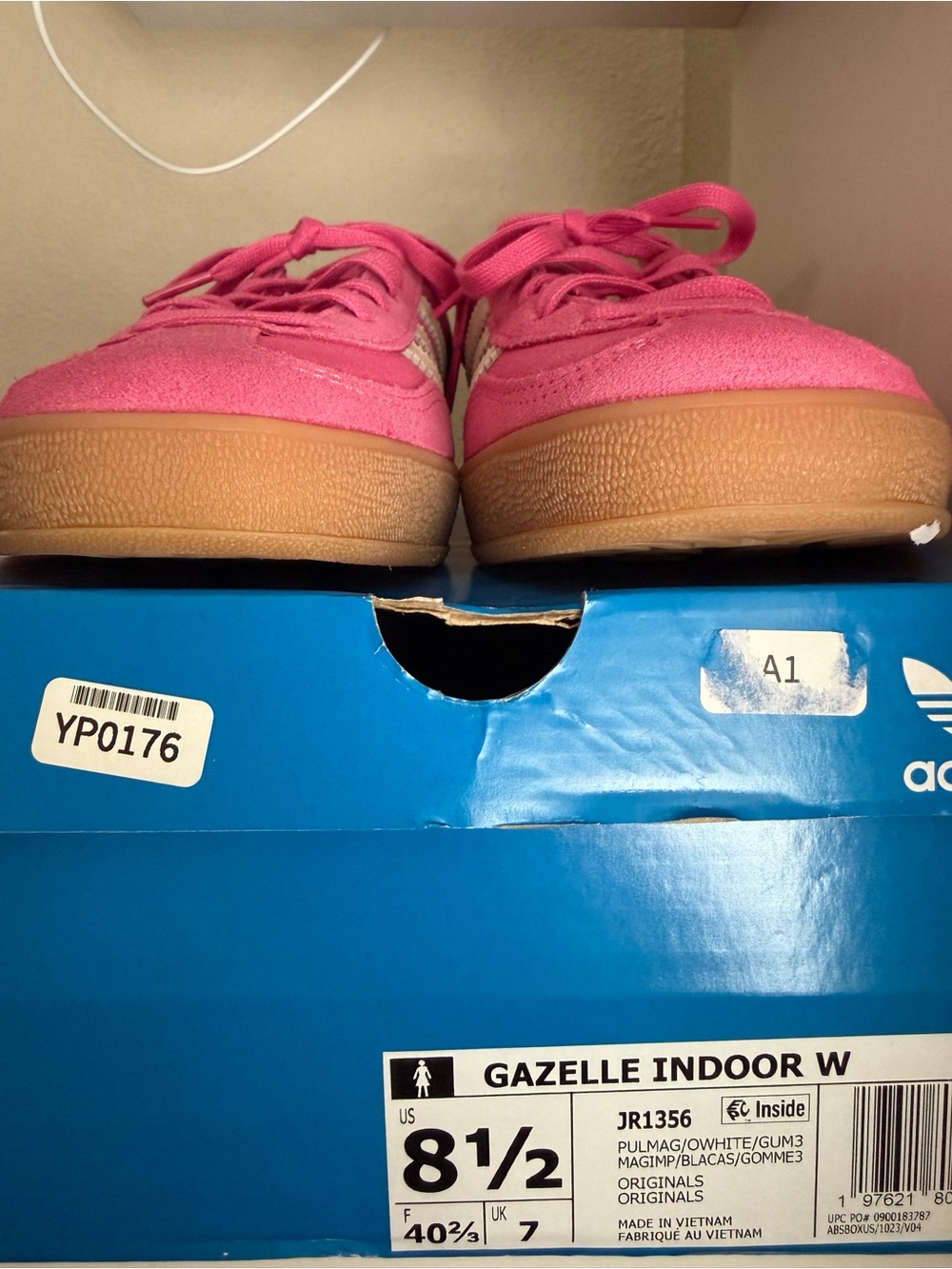 Adidas Gazelle Indoor Women’s - Pink with Gum Sole
